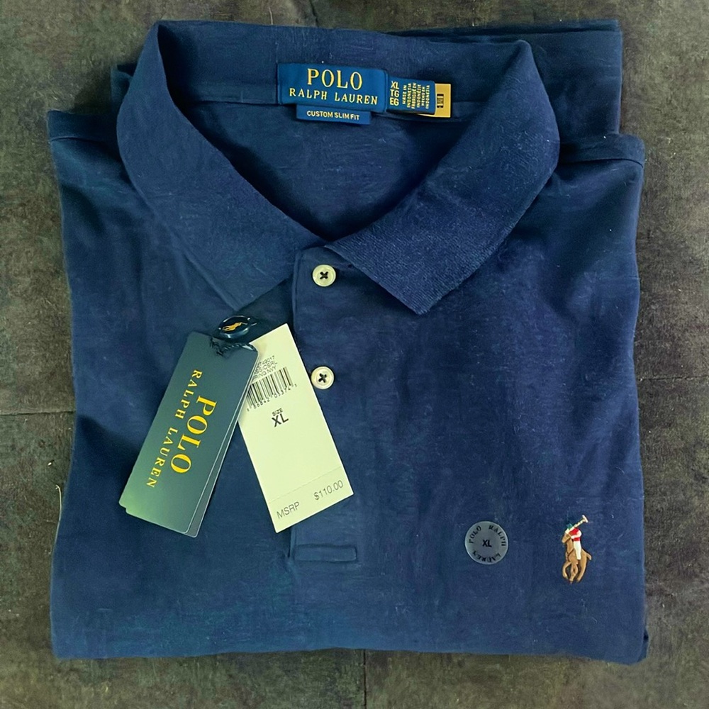 New with tag Ralph Lauren polo custom slim fit
